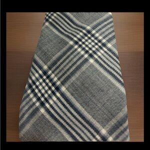 Brooks Brothers Black Fleece Thom Browne Silk Tie Gray Tartan Slim USA Designer